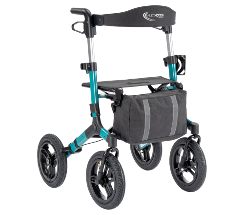 MultiMotion Outdoor rollator - Groen (voorzijde)