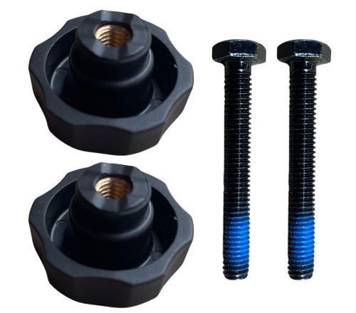Bevestigingsknoppen + bouten t.b.v. voorvork Lumo (set van 2 stuks)
