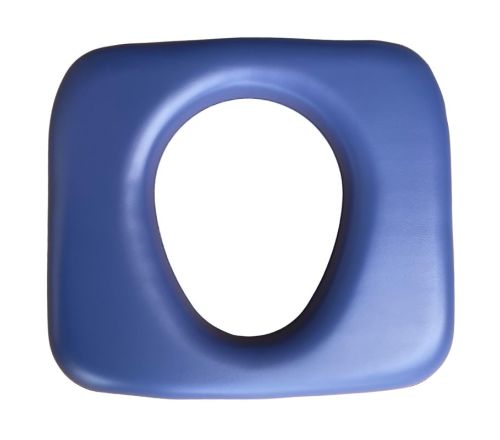 Zitting met gat BLAUW t.b.v. Herdegen toiletstoel