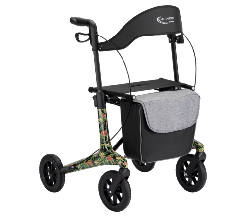 MultiMotion Carbon rollator - Bloemen print - M