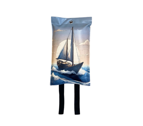 MultiMotion blusdeken - Zeilboot print