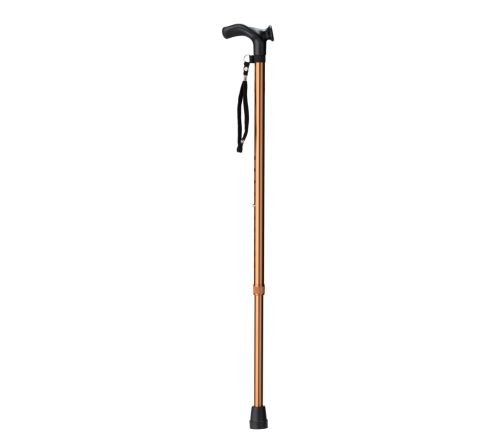 MultiMotion wandelstok met anatomisch handvat - Bruin - Links