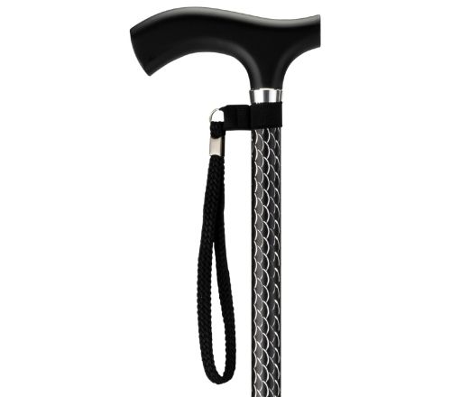 MultiMotion Spark wandelstok - Zwart (bovenkant inclusief handvat)