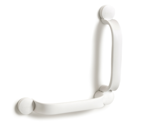 Etac Flex wandbeugel 60 cm - Wit (in L vorm geplaatst)