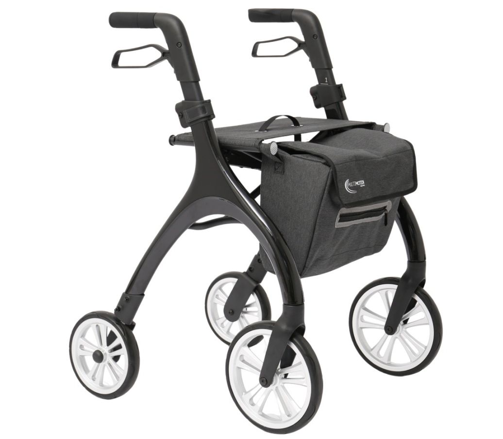 MultiMotion Curve rollator - Zwart (linker voorzijde) MultiMotion Curve rollator - Zwart (linker voorzijde)