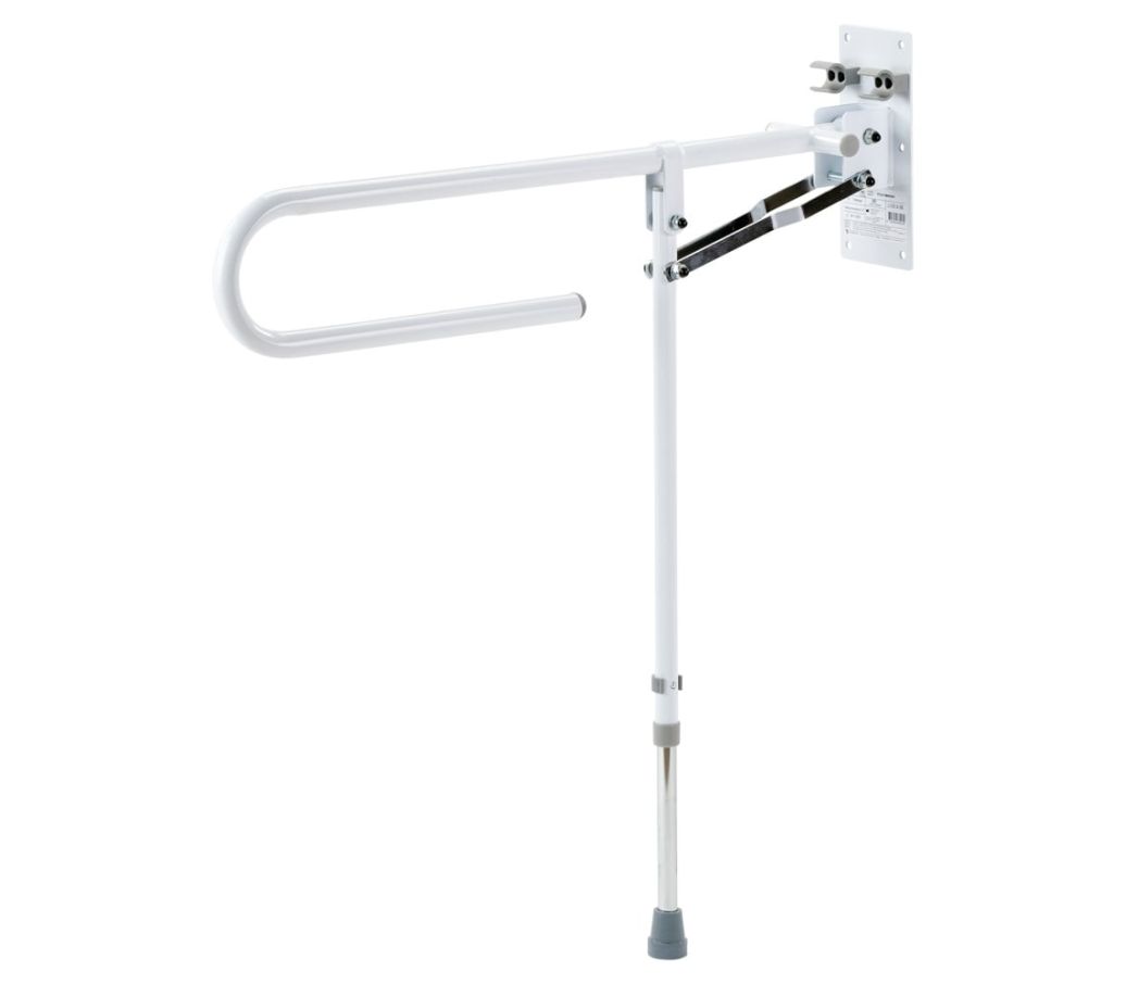 MultiMotion Toiletbeugel met steunpoot - Wit MultiMotion Toiletbeugel met steunpoot - Wit