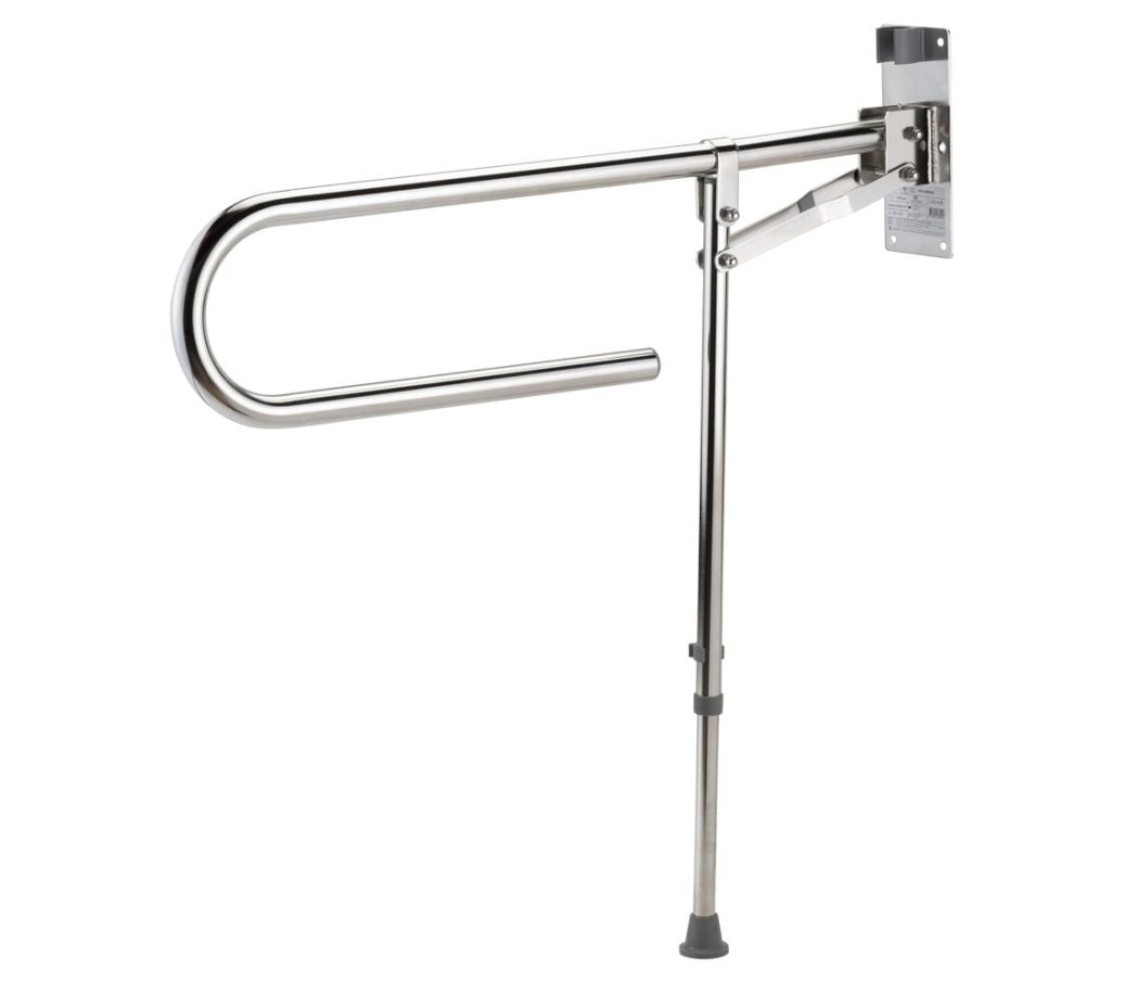 MultiMotion Toiletbeugel met steunpoot - RVS MultiMotion Toiletbeugel met steunpoot - RVS