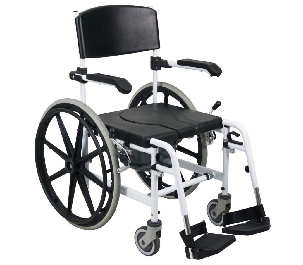 MultiMotion Douche-/toiletstoel met 24" wielen MultiMotion Douche-/toiletstoel met 24" wielen