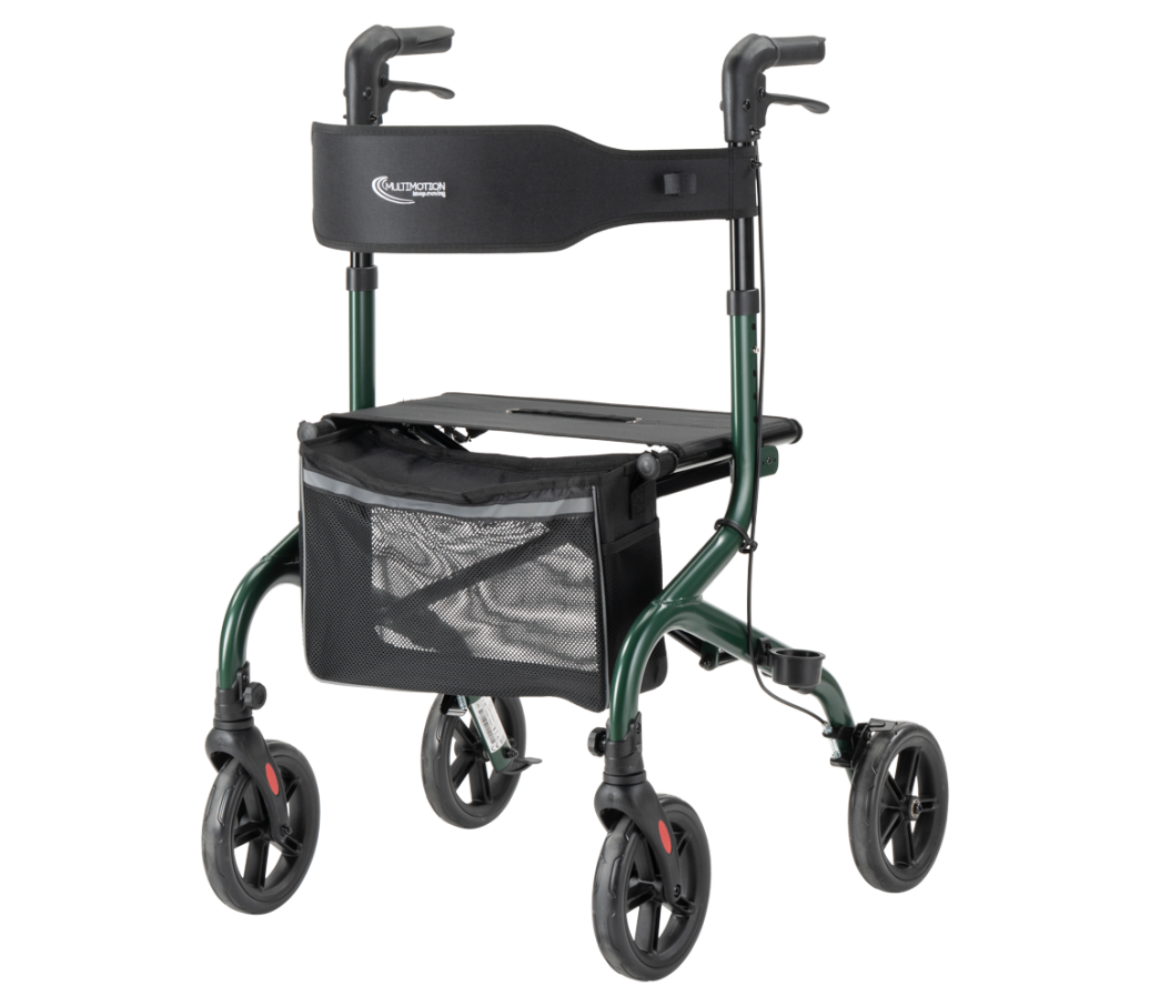 MultiMotion Lumo rollator - Groen (voorzijde)