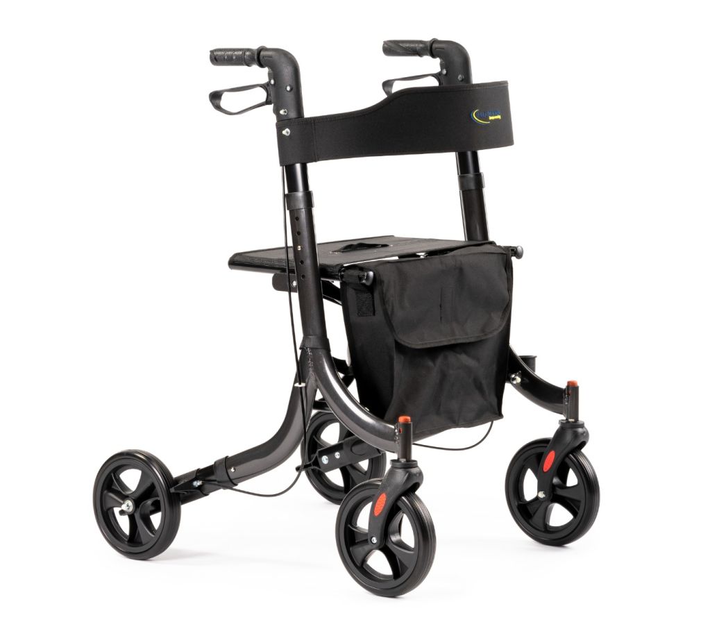 MultiMotion Light rollator Antraciet - voorzijde MultiMotion Light rollator Antraciet - voorzijde
