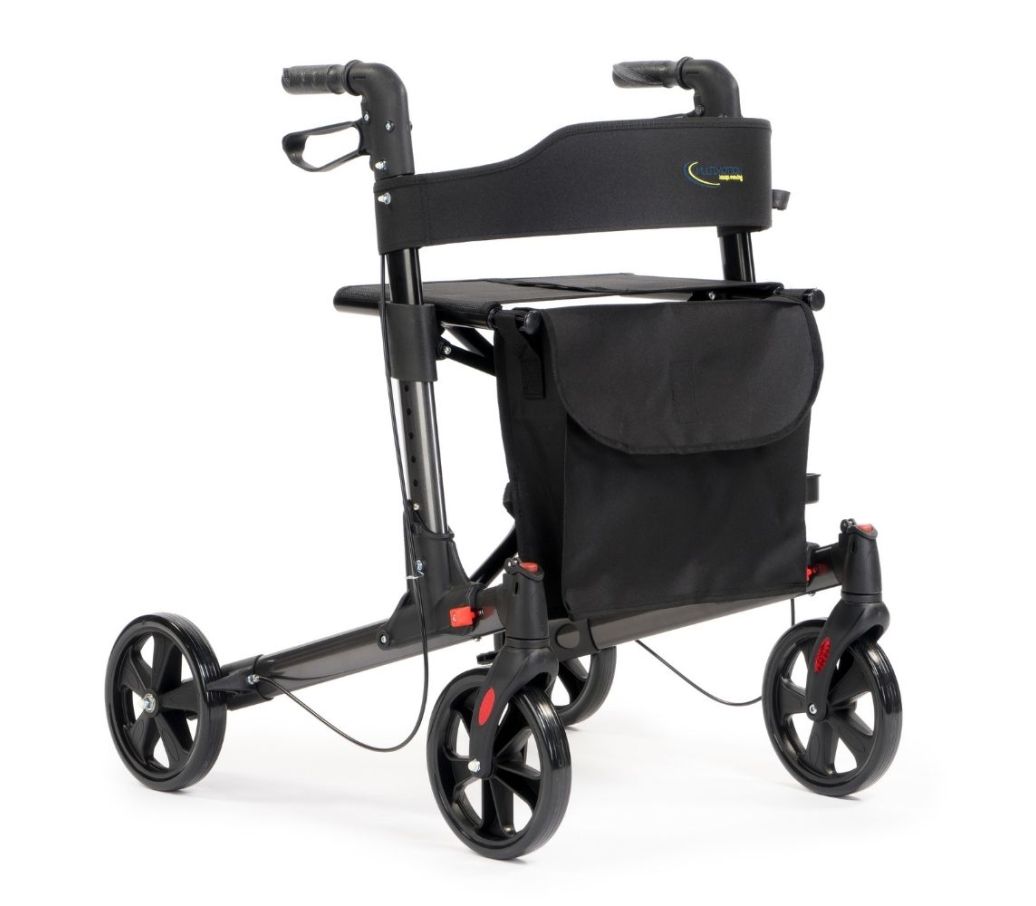 Multimotion Double rollator antraciet voorzijde Multimotion Double rollator antraciet voorzijde
