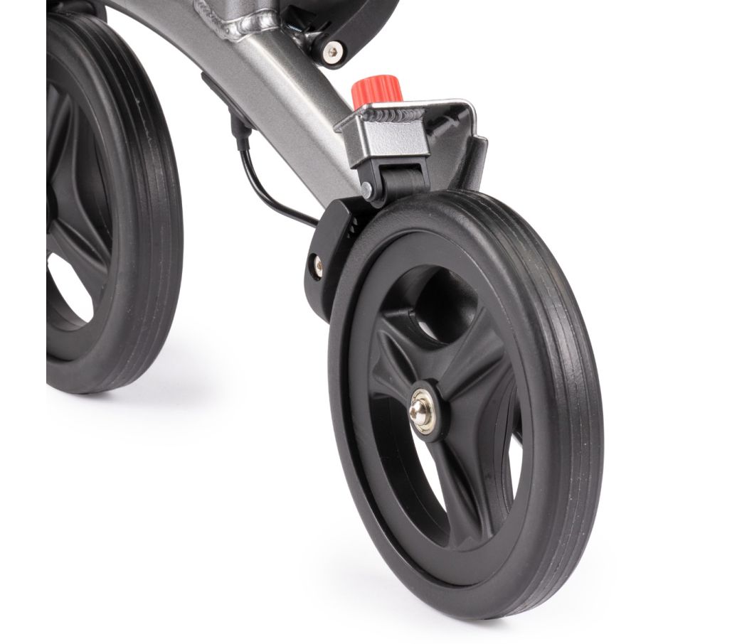 MultiMotion sleeprem gemonteerd op een rollator MultiMotion sleeprem gemonteerd op een rollator