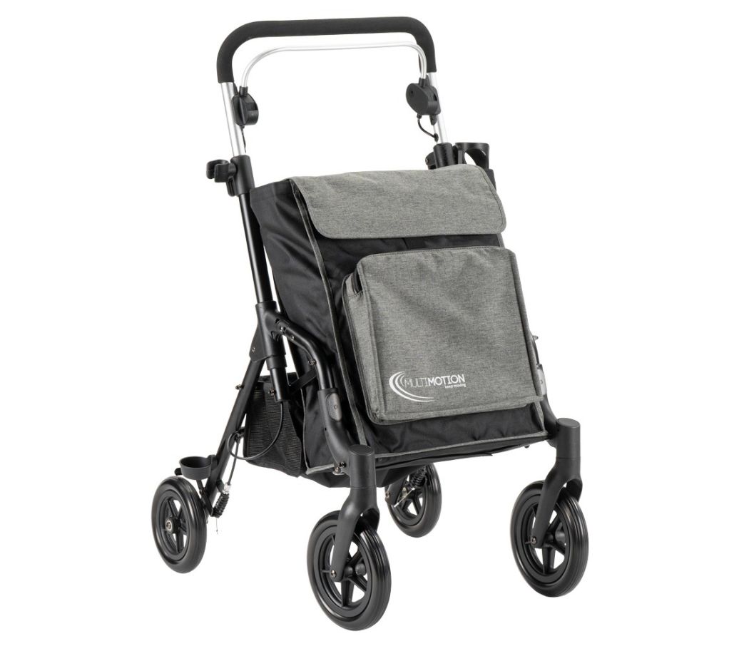 MultiMotion Shopper rollator grijs - voorzijde MultiMotion Shopper rollator grijs - voorzijde