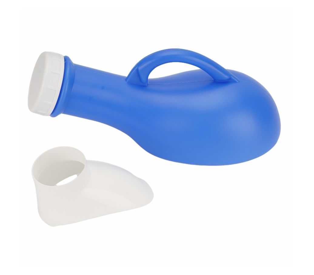 MultiMotion Urinaal unisex met schroefdop - Blauw (met opzetstukje er naast) MultiMotion Urinaal unisex met schroefdop - Blauw (met opzetstukje er naast)