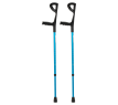 MultiMotion elleboogkrukken met open manchet - Blauw
