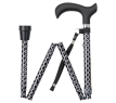 MultiMotion wandelstok opvouwbaar - Ruitjes opgevouwen
