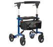 MultiMotion Trollimaster RA60 Rollator LOW blauw - voorzijde