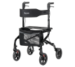 MultiMotion Lumo rollator - Zwart (voorzijde)