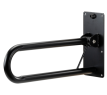 MultiMotion toiletbeugel opklapbaar mat zwart - 56 cm