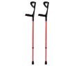 MultiMotion elleboogkrukken met open manchet - Rood