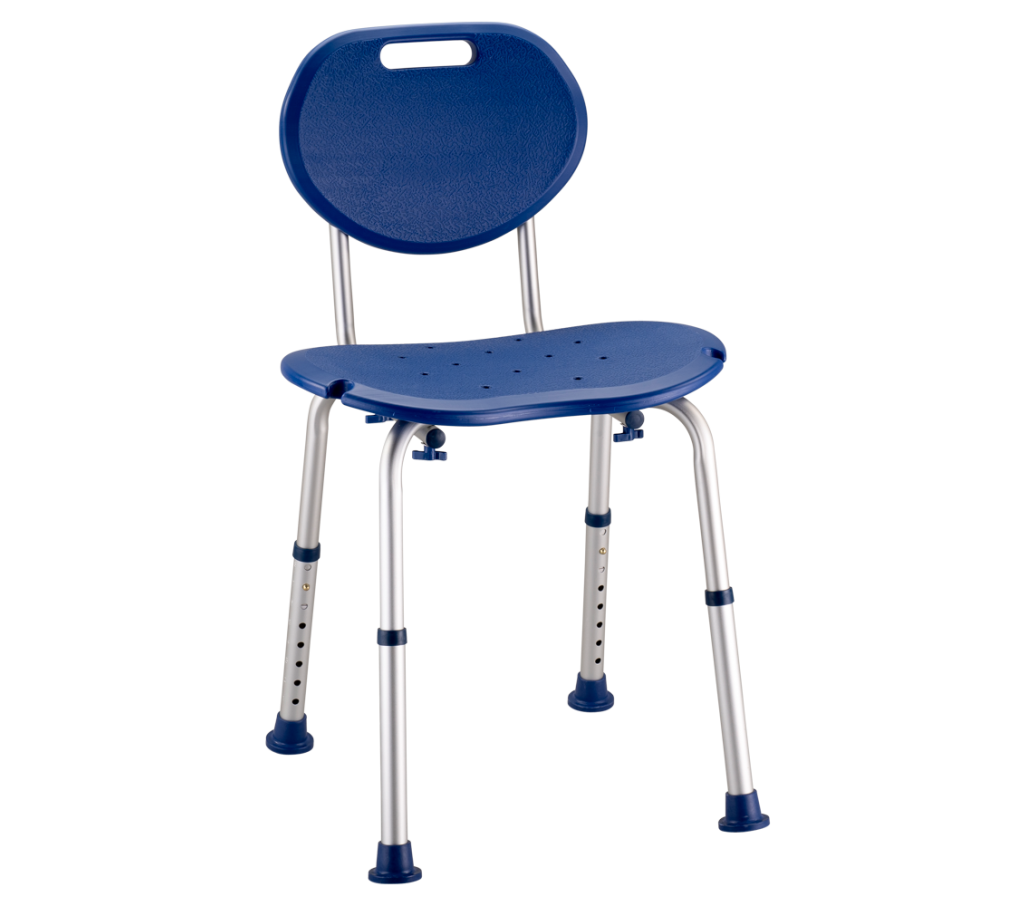 MultiMotion douchestoel ovaal - Blauw MultiMotion douchestoel ovaal - Blauw