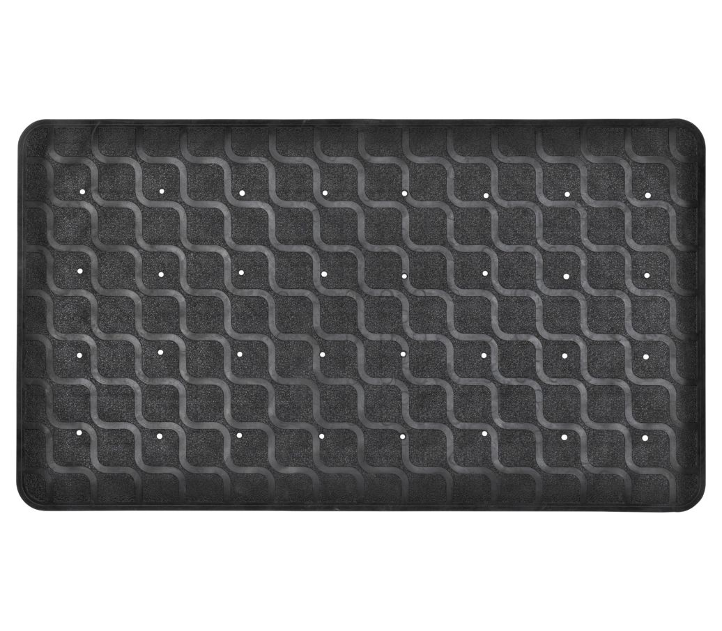 MultiMotion douchemat / badmat antislip - 70 x 40 cm Zwart MultiMotion douchemat / badmat antislip - 70 x 40 cm Zwart