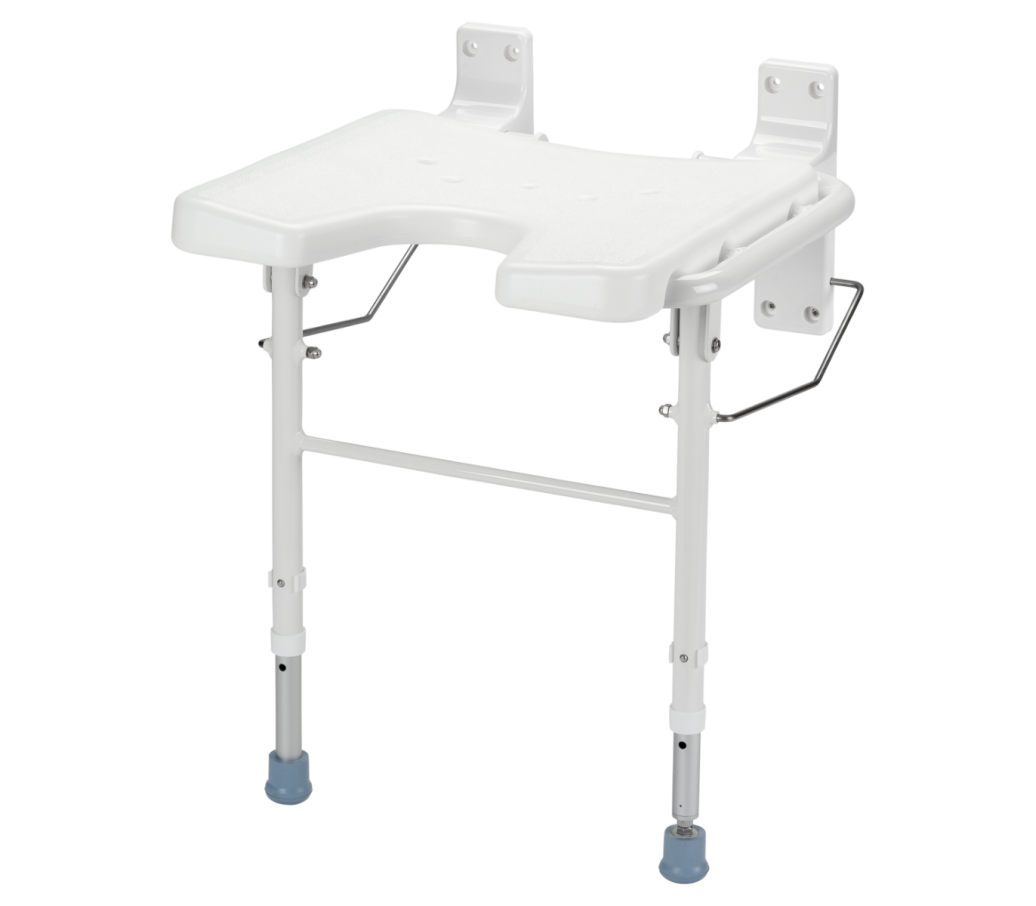 MultiMotion opklapbaar douchezitje met steunpoten MultiMotion opklapbaar douchezitje met steunpoten