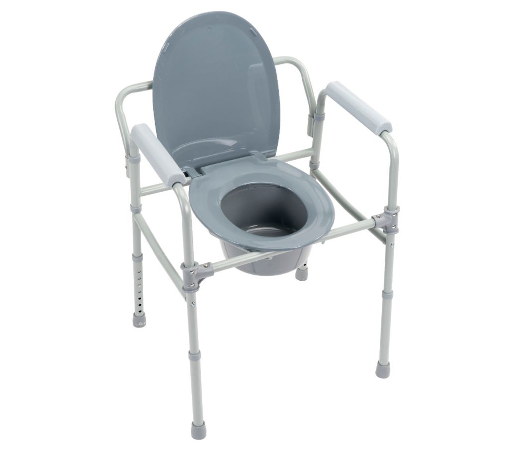 MultiMotion Toiletstoel 3 in 1 opvouwbaar (voorzijde) MultiMotion Toiletstoel 3 in 1 opvouwbaar (voorzijde)