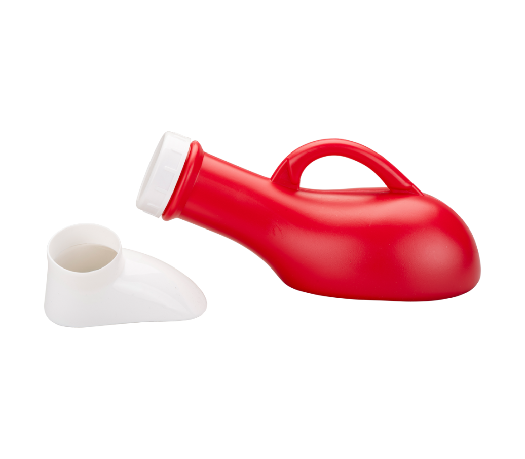 MultiMotion Urinaal unisex met schroefdop - Rood (opzetstukje er naast) MultiMotion Urinaal unisex met schroefdop - Rood (opzetstukje er naast)